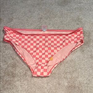 Kona Soul Pink Checkered Bikini Bottom